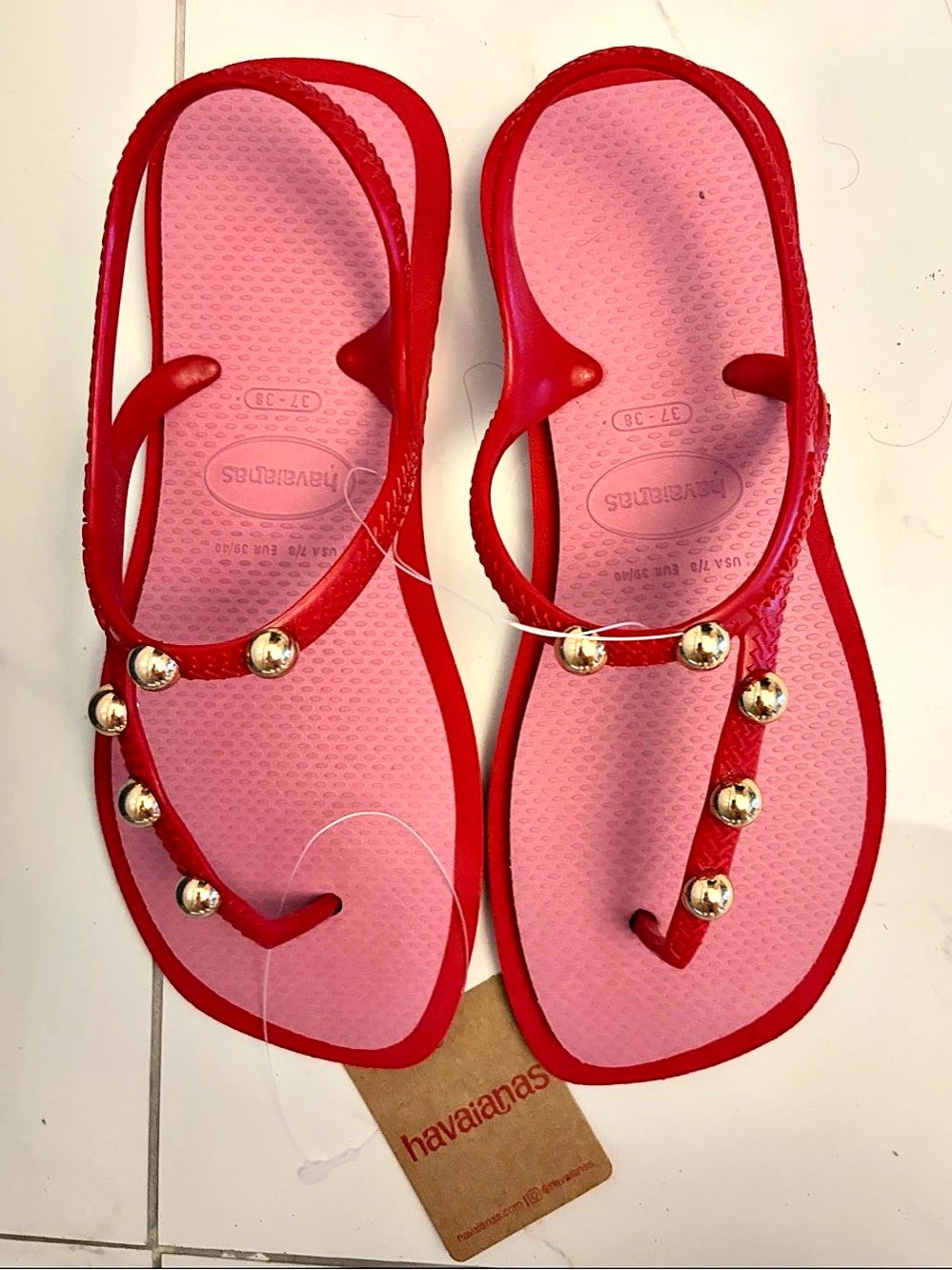 Havaianas Flash Fusion Sandals Red & Pink